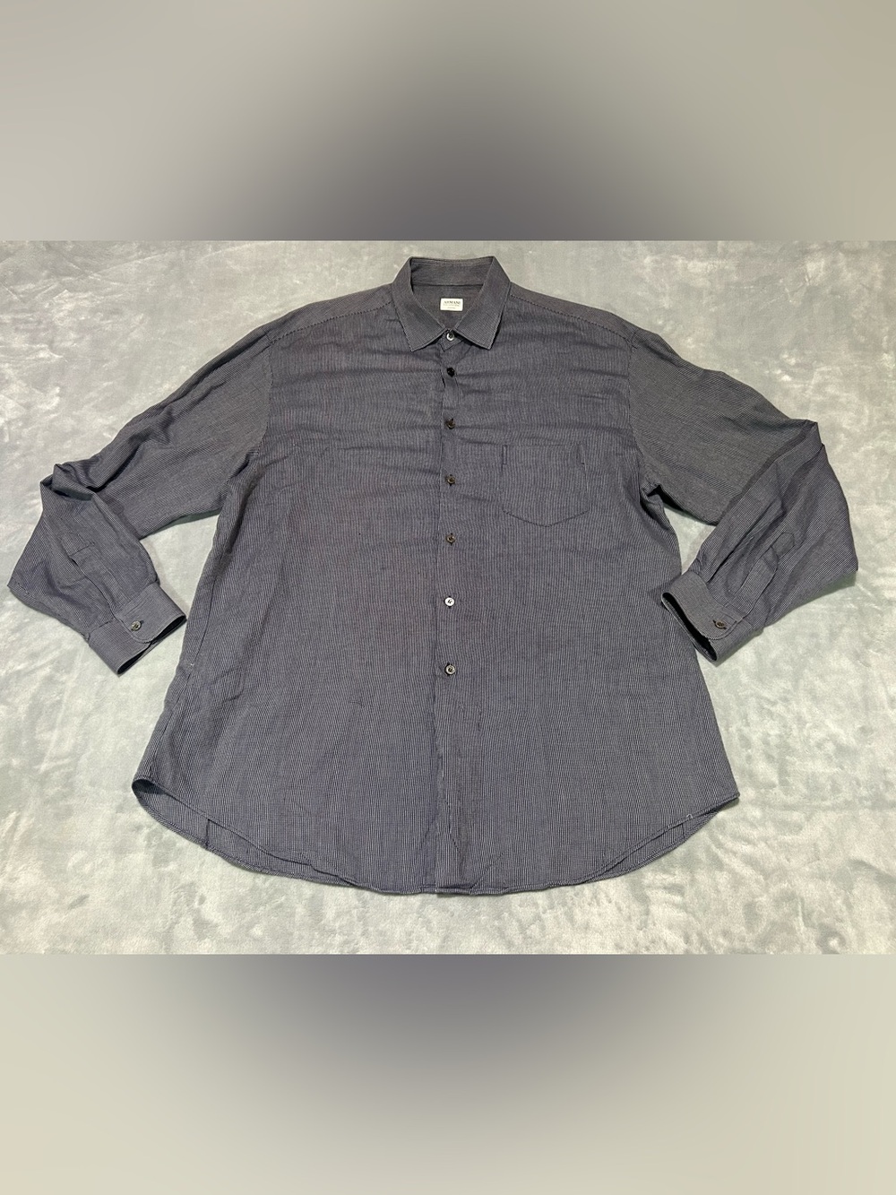 Armani Collezioni Cotton Long Sleeve Dress Shirt Men's XL 32/33